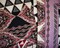 Purple-Beige-Multi Polyester Multi Pattern Border Printed Charmeuse Woven Fabric By the Yard